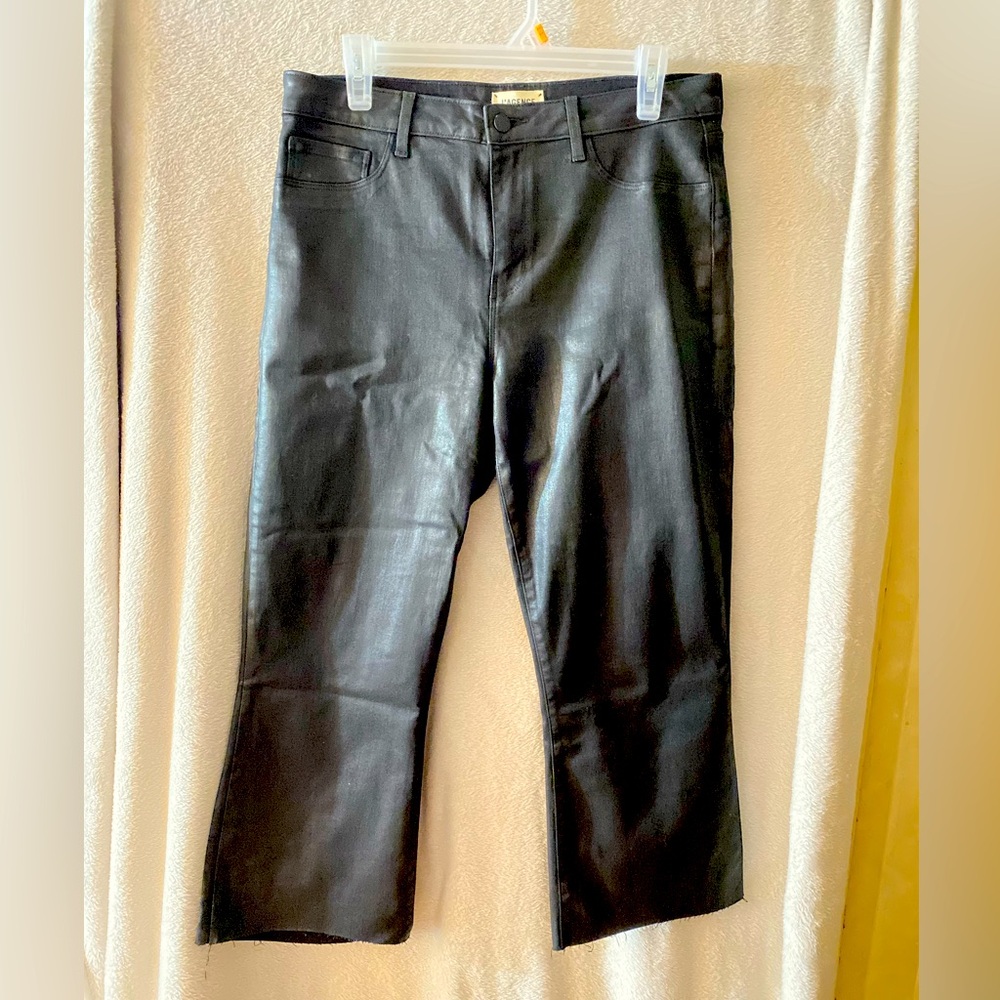 l'agence black faux leather pants size 31 women’s